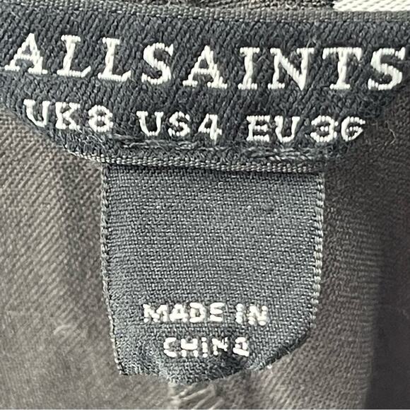 All Saints Aleida Lightweight Tri Pants Pull In Tapered Leg  Size 4 Preppy Boho - Picture 13 of 15